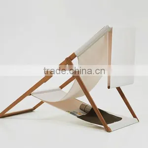 XZ Shape Outdoor Wooden Folding Beach Chair thumbnail-2