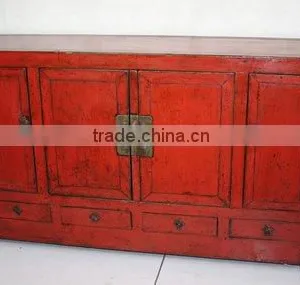 Four Door Four Drawer Cabinet thumbnail-1