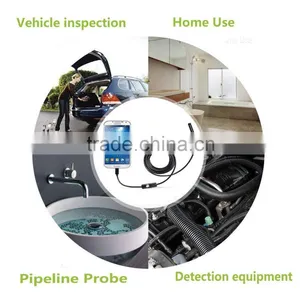 Waterproof USB Endoscope for Mobile Phone and Compute PC Laptop 2M Cable 7mm Lens USB Endoscope Pipe Inspection Camera Borescope thumbnail-6