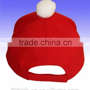 Custom Logo Red Color Cotton Fashion Cute Caps thumbnail-2