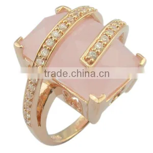 Fashion Big Stone 925 Silver Jewelry Ring thumbnail-1