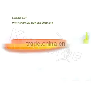 CHSOFT30 Lifelike Soft Shad Swim Bait Fishing Lure for Bass Pike Trout Fishing thumbnail-1
