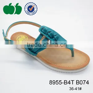 Elegant Top Quality 2015 Fashion Flat Latest Ladies Sandals thumbnail-4