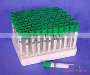 Green Cap Vacuum Blood Lithium Sodium Heparin Test Tube thumbnail-2