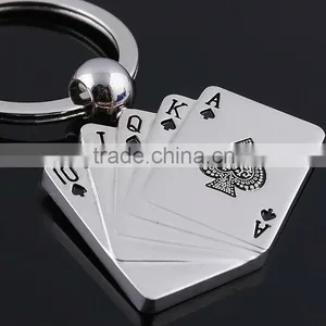 Custom Metal Poker Kechain for Promotional Gift thumbnail-1