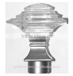 Window Curtain Models Curtain Rods With High Transparent Acrylic Finials thumbnail-1