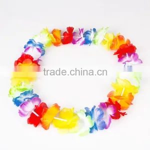 Customized Promotional Colorful Flower Lei Hawaii Collar for Hawaii thumbnail-1