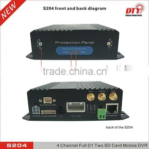 Mini 4CH SD Card 3G GPS WIFI Mobile School Bus Cctv System Dvr Recorder thumbnail-4