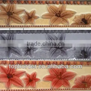 Iraq Hot Sell Ceramic Border With Rush Golden 10X30CM thumbnail-1