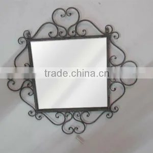 110699MK-Heart Swirl Metal Wall Mirror thumbnail-1