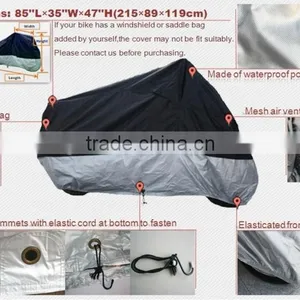 Best Price 100% UV Ray Protected Polyester Motocycle Cover thumbnail-1