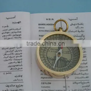 Brass Kaaba Compass Pendant/ Nautical Pendant Muslim Compass / Compass FOR PENDANT thumbnail-1