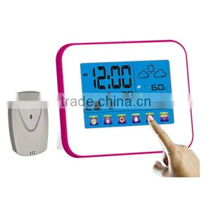 RF 433MHz Wireless Weather Station With Touch Screen thumbnail-1