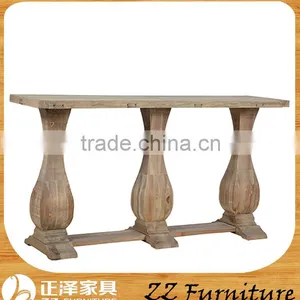 Vintage Recycled Wood Plank Concole Table thumbnail-1