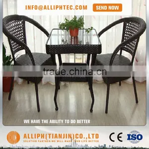 Rattan Wicker Furniture Coffee Table Set Rattan Chair and Table Sets thumbnail-1