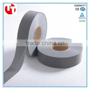 CE EN ISO 20471 High Visibility Polyester Grey Reflective Tape for Safety Workwear Clothing Quality Choice thumbnail-2