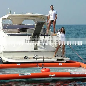 Factory Price Inflatable Swimming Pool With Net on Water thumbnail-1