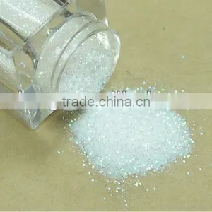 PET .008" Rainbow White Solvent Resistance UV Resistance Glitter Powder thumbnail-4