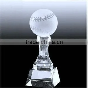Crystal Football / Tennis Trophy Awards for Engraved Sports Souvenirs Gift thumbnail-1