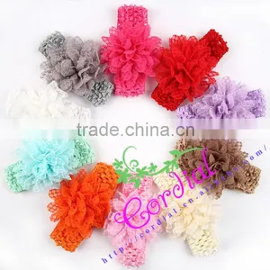 China Supplier Top Baby New Flower Head Bands Accessories Feather Party Hair Band for Girls thumbnail-1