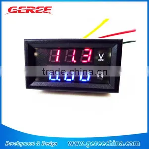 DC 4.5-30V 5A Blue Red Digital dc Voltmeter and Ammeter thumbnail-1