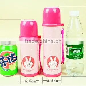 Candy Color Children Vacuum Flask With Cute Animal Printings thumbnail-4