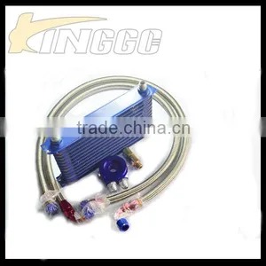 Blue Universal Aluminum AN 10 Racing Car Oil Cooler 13 Row thumbnail-2