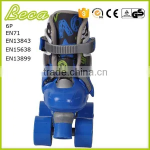 Wholesale Mix Color Adjustable Blue Roller Quad Skate for Kids thumbnail-3