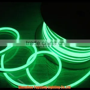 150' Spool 12v Hotsale Green Mini Led Neon Flex Rope Lights 8*16mm for Outdoor Decoration thumbnail-1