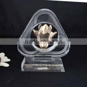 New Design Gold Flower Shaped Awards for Decorative thumbnail-2