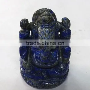 Lapis Lazuli Indian God Ganesha Antique Statues : Wholesaler Manufacturer thumbnail-1