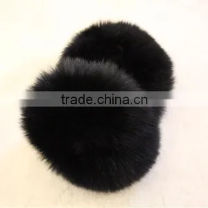 Classic Design 2016 New Collection Custom Real Fox Fur Sleeves Cuff Fur Wrist Warmer thumbnail-5