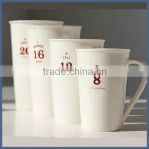 White Blank High Capacity Glossy 20oz Ceramic Porcelain Mug thumbnail-6