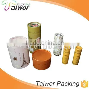 Custom Round Tea Box Cylinder Paper Packaging Box thumbnail-1