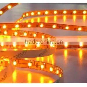 12V 3528SMD Led Strip With White FPCB and 60pcs Yellow Leds per Meter thumbnail-1