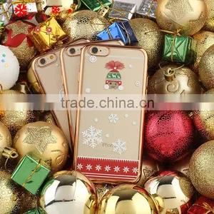 2016 Newest Mobile Phone Cover Case Electroplate Christmas Image Tpu for IPhone 6 6s 6plus thumbnail-2
