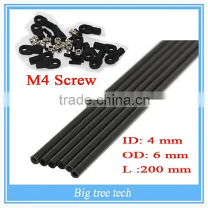 New 3d Printer Parts Rostock Delta Kossel Mini K800 200mm 4*6 Arms Carbon Push Rods Full Kit M4 ID:4MM OD:6MM thumbnail-1