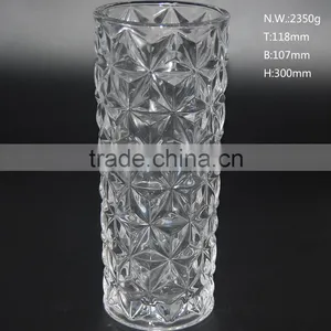 High Quality Crystal Clear Glass Vase for Decoration thumbnail-2