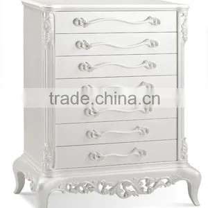 European Oak Bedroom Set. Princess Bedroom Set Bed Bedside Table Wardrobe Dressing Table Bench Royal Chai Commode thumbnail-6