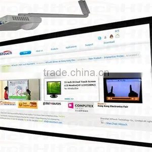 Support Dual Finger Touch Interactive Whiteboard Smart Whiteboard With Educational Software for School Meeting Room Use thumbnail-2
