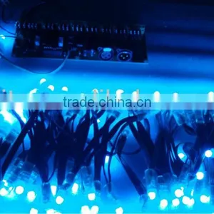 GREEN Wire IP68 DC12V Input 12mm Through-hole LED RGB Dump Node;100pcs a String thumbnail-5