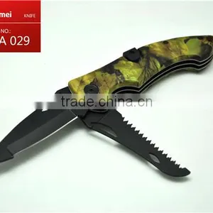 Camping Use Double Blade Folding Knife Hunting Knife thumbnail-1