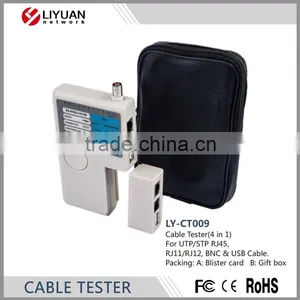 LY-CT009 Practical Network Cable Tester For UTP/STP RJ45,RJ11/RJ12, BNC & USB Cable. thumbnail-1