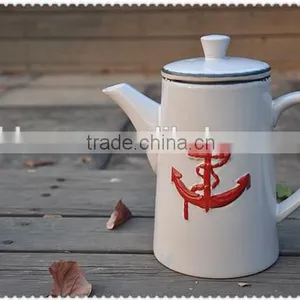 Ceramic Anchor Design Pot for Marine Style thumbnail-1