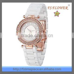 Fashion White Ceramic Watch Waterproof Watch for Girls New Design Watch thumbnail-1