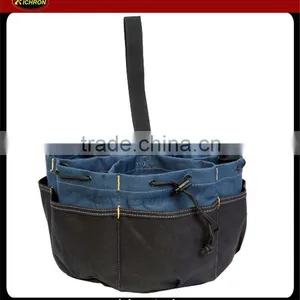 22 Pocket Drawstring Bucket Bag thumbnail-1