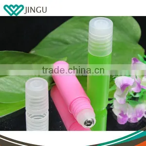 Frosted Colorful Bottle Stainless Metal Roller Ball 10ml Plastic Cobalt Roll on Bottle thumbnail-1