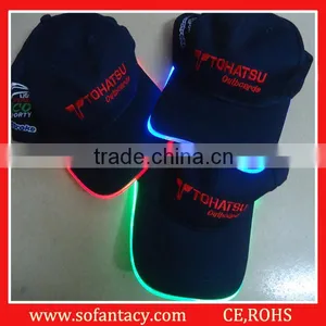 100% Cotton Material LED Baseball Caps With Customized LOGO thumbnail-1