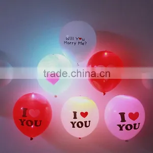 Colorful Helium Led Latex Balloons Glow in the Night for for Party thumbnail-3