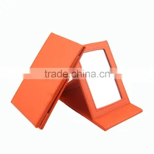 Promotional Leather Protable Makeup Mirror thumbnail-6